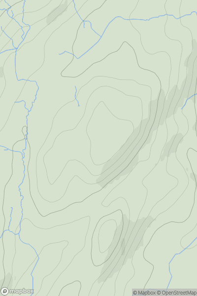 Thumbnail image for Heald Brow [Lake District S] showing contour plot for surrounding peak